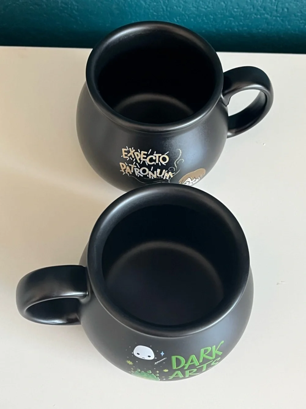 Harry Potter Cauldron Mugs Voldemort Slytherin Dark Arts & Expecto Patronum